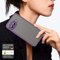 Handyhülle für Google Pixel 9A Matt Stoßfest Schutzhülle Back cover in Lila