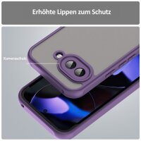 Handyhülle für Google Pixel 9A Matt Stoßfest Schutzhülle Back cover in Lila