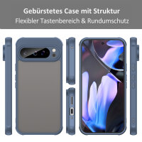 Handyhülle für Google Pixel 9 Pro XL Matt Stoßfest Schutzhülle Back cover in Blau