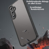 Handyhülle für Samsung Galaxy A16 Matt Stoßfest Schutzhülle Back cover in Schwarz