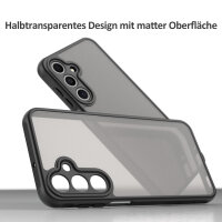 Handyhülle für Samsung Galaxy A16 Matt Stoßfest Schutzhülle Back cover in Schwarz