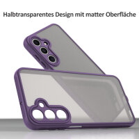 Handyhülle für Samsung Galaxy A16 Matt Stoßfest Schutzhülle Back cover in Lila