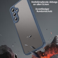 Handyhülle für Samsung Galaxy A16 Matt Stoßfest Schutzhülle Back cover in Blau
