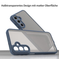 Handyhülle für Samsung Galaxy A16 Matt Stoßfest Schutzhülle Back cover in Blau