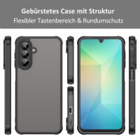 Handyhülle für Samsung Galaxy A26 Matt Stoßfest Schutzhülle Back cover in Schwarz