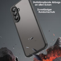Handyhülle für Samsung Galaxy A26 Matt Stoßfest Schutzhülle Back cover in Schwarz