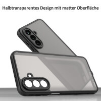 Handyhülle für Samsung Galaxy A26 Matt Stoßfest Schutzhülle Back cover in Schwarz