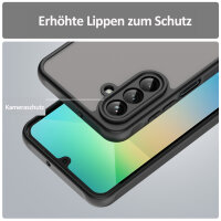 Handyhülle für Samsung Galaxy A26 Matt Stoßfest Schutzhülle Back cover in Schwarz