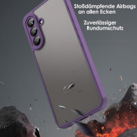 Handyhülle für Samsung Galaxy A26 Matt Stoßfest Schutzhülle Back cover in Lila