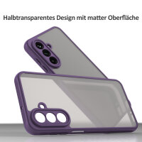 Handyhülle für Samsung Galaxy A26 Matt Stoßfest Schutzhülle Back cover in Lila