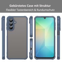 Handyhülle für Samsung Galaxy A26 Matt Stoßfest Schutzhülle Back cover in Blau