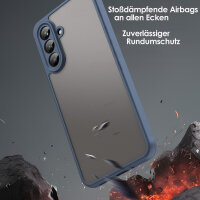 Handyhülle für Samsung Galaxy A26 Matt Stoßfest Schutzhülle Back cover in Blau