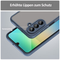Handyhülle für Samsung Galaxy A26 Matt Stoßfest Schutzhülle Back cover in Blau