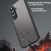 Handyhülle für Samsung Galaxy A36 Matt Stoßfest Schutzhülle Back cover in Schwarz