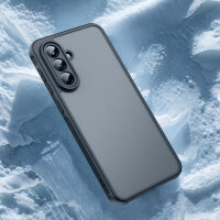 Handyhülle für Samsung Galaxy A36 Matt Stoßfest Schutzhülle Back cover in Schwarz
