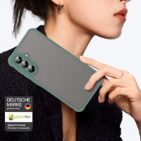Handyhülle für Samsung Galaxy A36 Matt Stoßfest Schutzhülle Back cover in Grün