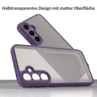 Handyhülle für Samsung Galaxy A55 Matt Stoßfest Schutzhülle Back cover in Lila