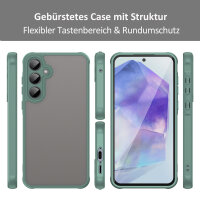 Handyhülle für Samsung Galaxy A55 Matt Stoßfest Schutzhülle Back cover in Grün