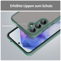 Handyhülle für Samsung Galaxy A55 Matt Stoßfest Schutzhülle Back cover in Grün