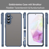 Handyhülle für Samsung Galaxy A56 Matt Stoßfest Schutzhülle Back cover in Blau