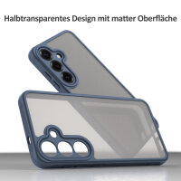Handyhülle für Samsung Galaxy S24 / Galaxy S25 Matt Stoßfest Schutzhülle Back cover in Blau