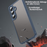 Handyhülle für Samsung Galaxy S24+ / Galaxy S25+ Matt Stoßfest Schutzhülle Back cover in Blau