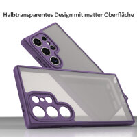 Handyhülle für Samsung Galaxy S24 Ultra Matt Stoßfest Schutzhülle Back cover in Lila