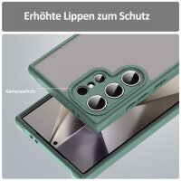 Handyhülle für Samsung Galaxy S24 Ultra Matt Stoßfest Schutzhülle Back cover in Grün