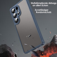 Handyhülle für Samsung Galaxy S25 Ultra Matt Stoßfest Schutzhülle Back cover in Blau