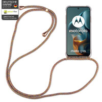 Handykett für Motorola Moto G05 / Moto E15 Hülle mit Kordel Handyhülle mit Band in Rainbow