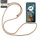 Handykett für Motorola Moto G55 Hülle mit Kordel Handyhülle mit Band in Beige