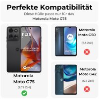Handykett für Motorola Moto G75 Hülle mit...