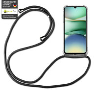Handykett für Xiaomi Redmi A5 4G (Global 171,7mm ) / Poco C71 4G Hülle mit Kordel Handyhülle mit Band in Schwarz