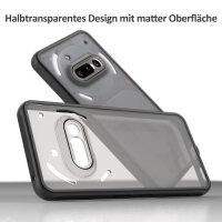 Handyhülle für Nothing Phone 3A Matt Stoßfest Schutzhülle Back cover in Schwarz