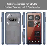 Handyhülle für Nothing Phone 3A Matt Stoßfest Schutzhülle Back cover in Blau