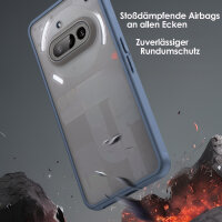 Handyhülle für Nothing Phone 3A Matt Stoßfest Schutzhülle Back cover in Blau