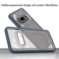 Handyhülle für Nothing Phone 3A Matt Stoßfest Schutzhülle Back cover in Blau