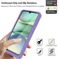 360° Grad Hülle für Xiaomi Redmi A5 4G (EU 173mm) vollschutz Integriertem Displayschutz Lila