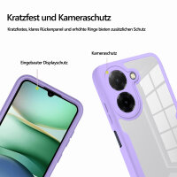 360° Grad Hülle für Xiaomi Redmi A5 4G (EU 173mm) vollschutz Integriertem Displayschutz Lila
