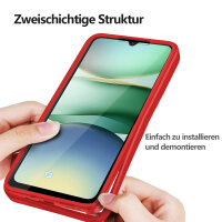 360° Grad Hülle für Xiaomi Redmi A5 4G (EU 173mm) vollschutz Integriertem Displayschutz Rot