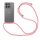 Handykett für Motorola Moto G15 / Moto G15 Power Hülle mit Kordel Handyhülle mit Band in Rosa