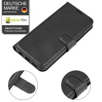 Handy Tasche für Nothing Phone 3A Handyhülle Flip Cover Wallet Case Hülle Etui Schwarz