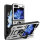 Outdoor Panzer Hülle für Samsung Galaxy Z Flip 7 FE mit Kameraschutz Ringhalter in Silber