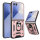 Outdoor Panzer Hülle für Samsung Galaxy Z Flip 7 mit Kameraschutz Ringhalter in Rosegold