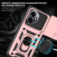 Outdoor Panzer Hülle für Honor 400 Handyhülle mit Slide Kameraschutz Ringhalter in Rosegold