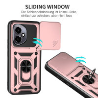 Outdoor Panzer Hülle für Honor 400 Handyhülle mit Slide Kameraschutz Ringhalter in Rosegold