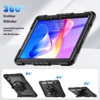 betterfon Hülle für Xiaomi Redmi Pad 2 11 Zoll Stoßfeste Robust Schutzhülle mit Stifthalter in Schwarz
