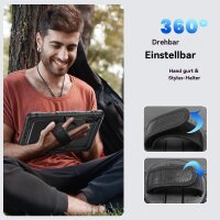 betterfon Hülle für Xiaomi Redmi Pad 2 11 Zoll Stoßfeste Robust Schutzhülle mit Stifthalter in Schwarz
