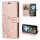 Hülle für Motorola Moto G05 / Moto E15 Handyhülle mit [Standfunktion][Kartenfächern] in Rosegold