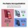 Hülle für Motorola Moto G05 / Moto E15 Handyhülle mit [Standfunktion][Kartenfächern] in Schwarz